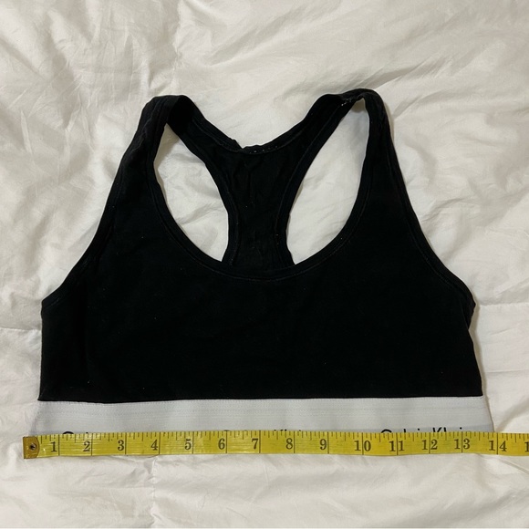 Calvin Klein Black Unlined Bralette Size L - Picture 3 of 6
